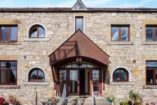 This two bed flat is in Lossiemouth, which is known for its Silver Sands beach, and is for sale for offers over GBP115,000.