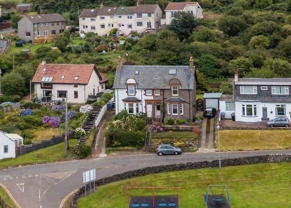 This home has views over Dunure Castle and the Firth of Clyde towards Arran and is located within the seaside village of Dunure. It is on the market for offers over GBP165,000.