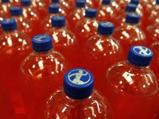 Any carbonated drink, whether it has fresh fruit juice in it or not.