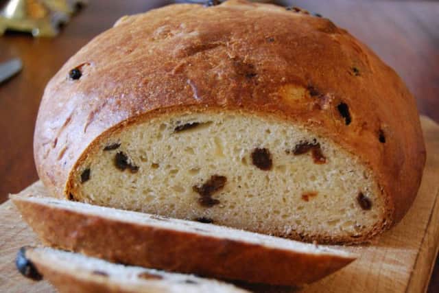 Different to a traditional bannock, the Selkirk Bannock is more like a fruit cake and is made using sultanas.
