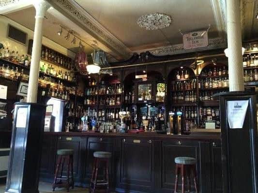 One of Glasgows leading whisky bars, The Pot Still has a range of four changing beers, some not often seen in the city.