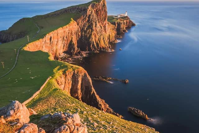 One brave couple decided to get married in strong winds and lashing rain on the Isle of Skye in 2018. The brides dress reportedly got covered in mud, but the scenery was gorgeous.