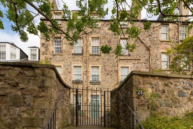 The flat is located in one of the highest tenements of the city.