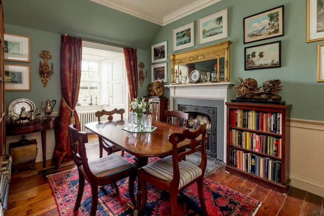The formal dining room is ideal for entertaining.