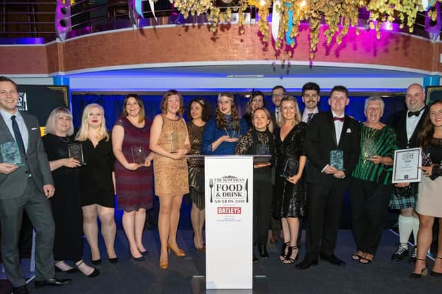 The winners of the third annual Scotsman Food and Drink Awards pose for the camera.