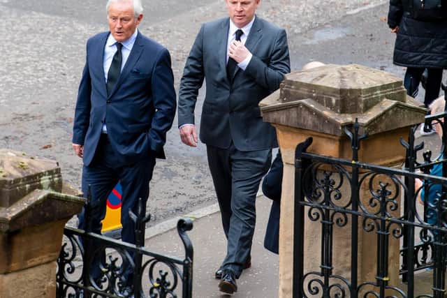 Celtic chairman Ian Bankier (left) and manager Neil Lennon.