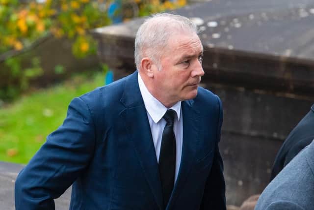 Former Rangers player and manager Ally McCoist.