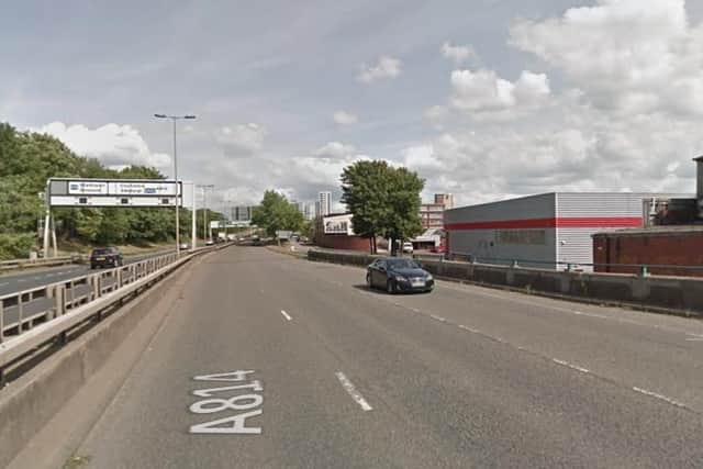 Eastbound and westbound Finnieston Street Off/On ramp, closed from 4am to 4:30pm