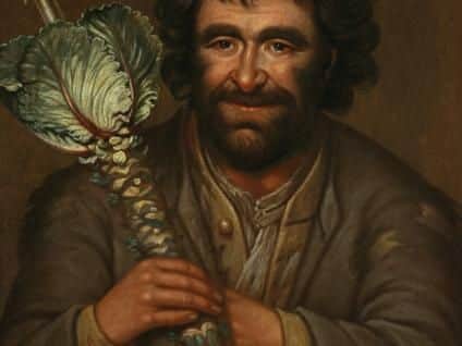 Cabbage stalks were often turned into a form of pipe on Halloween for bundering. Boys and young men would go door-to-door with the hollowed out pipes, which would be packed with kindling, and blow smoke into homes to purify them.