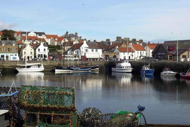 The etymology of this Fife place (Ainestroder in 1178-1188) is not certain. The first element may be an obsolete Gaelic word n driving or aon one. The second element -struther likely denotes an obsolete word sruthair stream