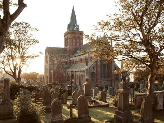 St Magnus Cathedral, Kirkwall. Founded in 1137 by Earl Rognvald in honour of his uncle St Magnus. Picture: Destination Orkney