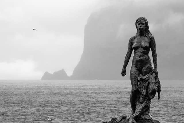 The Selkies are half seal, half beautiful human and were regarded as gentle, shape shifting creatures. They would transform from seal to human once a year on Midsummers Eve, by shedding their skin.