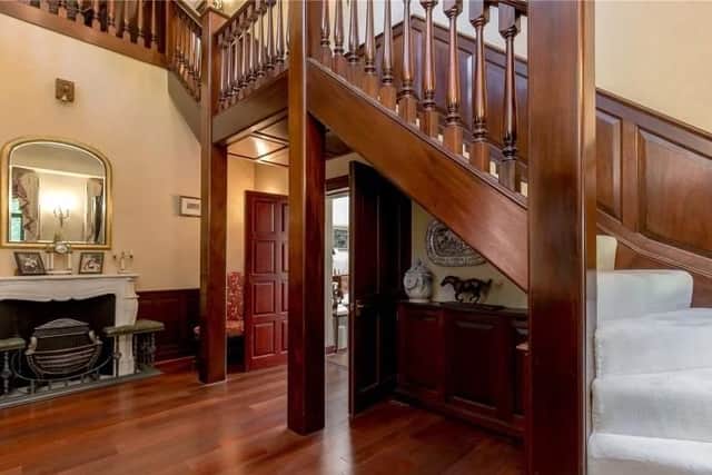 The grand entrance hallway.