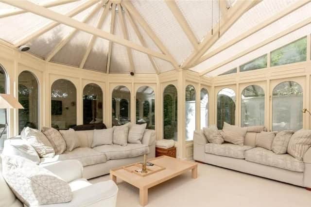 The bright and spacious conservatory.