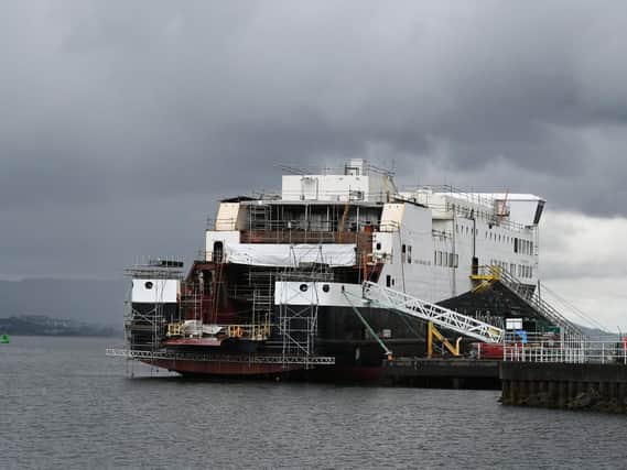 The future of the Clyde yard was plunged into doubt earlier this year, after a bitter stand-off with publicly-owned ferry firm Cal Mac over construction of two new ships. Picture: John Devlin