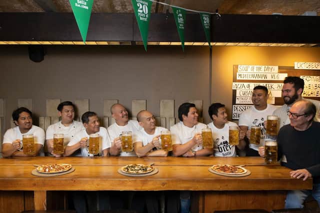 Bier Halle founder Colin Barr considers the venue's kitchen staff to be 'very much part of the extended family'. Picture: Gibson Digital