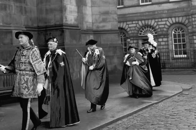 St. Andrew's Day procession at St Giles' cathedral in Edinburgh.