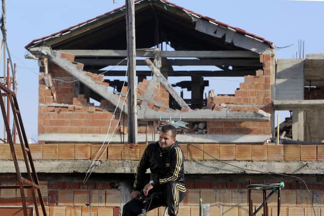 In Durres, Albania's second-largest city, on the Adriatic Sea, residents slept in tents and cars and at a football stadium as powerful aftershocks from the earthquake continued. Picture: AP