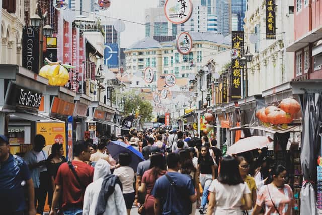 The thriving Chinatown area of Singapore. Pic: Getty
