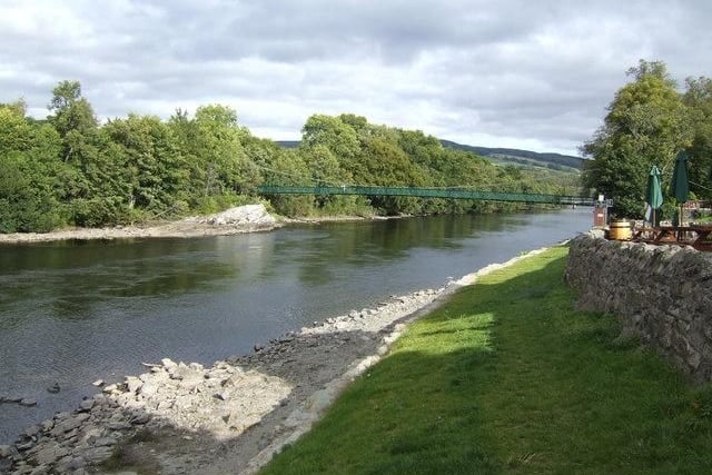 Low lying agricultural land adjacent to the River Tummel is at risk of flooding. Further updates will be issued as necessary. Picture: Jonathan Billinger/CC BY-SA 2.0