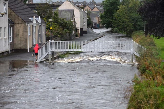The Eddleston Water is running close to bank full and there is a risk it will exceed flood warning thresholds after 11:30pm on Tuesday (SEPA).