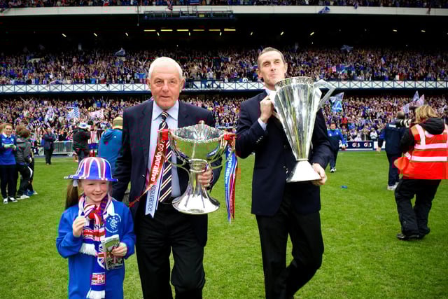 The league was won for the third successive season. The club hasn't won the league (or League Cup and Scottish Cup) since,