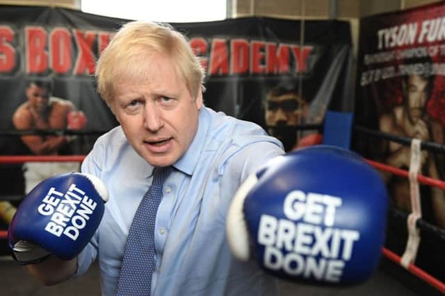 Boris Johnson on the campaign trail in the lead-up to last week's general election