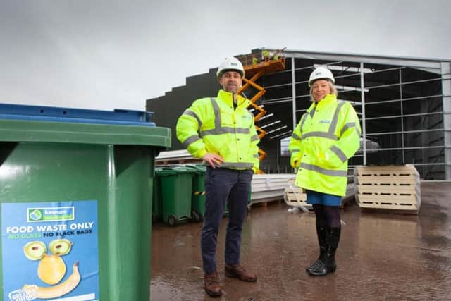 Gregor Keenan of Keenan Recycling and Louise McGregor of Zero Waste Scotland. Picture: Contributed
