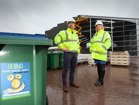 Gregor Keenan of Keenan Recycling and Louise McGregor of Zero Waste Scotland. Picture: Contributed