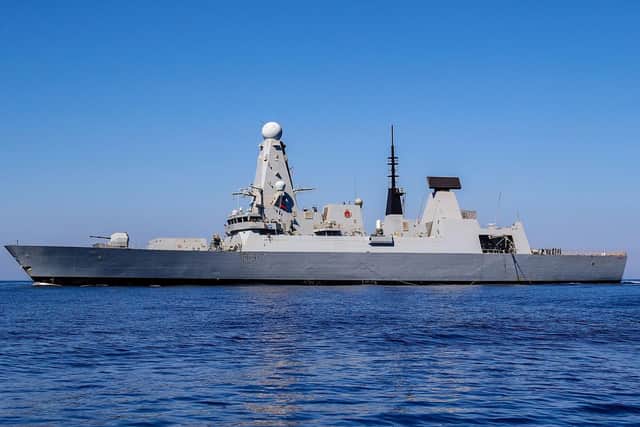 The Royal Navy's Type 45 destroyer will be deployed on escort duties.