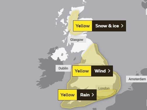 Scotland has been issued with a snow and ice warning on Tuesday (Met Office)