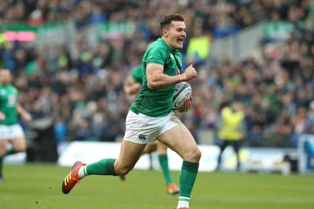 Jacob Stockdale scored seven tries at the 2018 Six Nations (Getty Images)