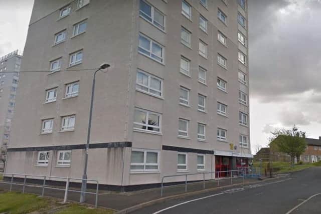 The fatal fire broke out at Sadlers Wells Court in East Kilbride. Picture: Google