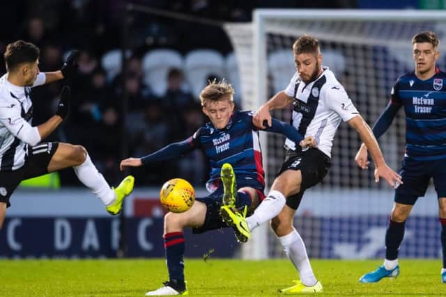 Ewan Henderson in action for Ross County against St Mirren