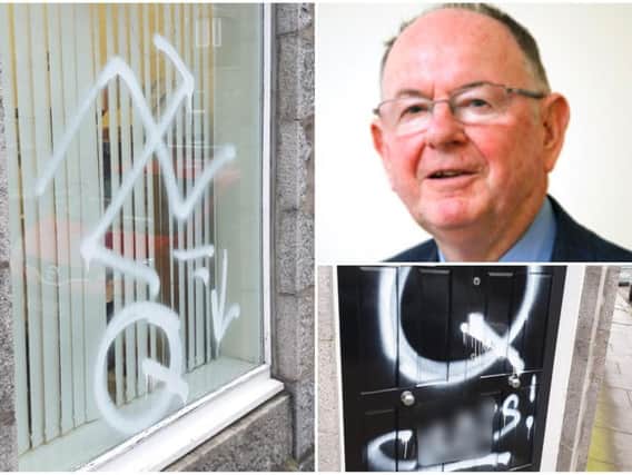 The office of Tom Mason MSP was targeted in the attack. Pictures: Tom Mason
