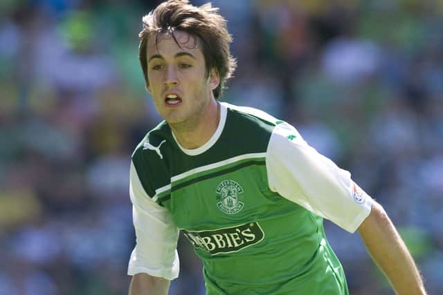 Callum Booth is hoping to get back into the Hibs first team after an ankle knock