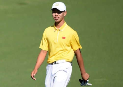 Guan Tianlangs slow-play penalty was an all-too-rare event. Picture: Getty