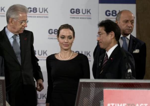 What's Angelina Jolie thinking? Picture: PA