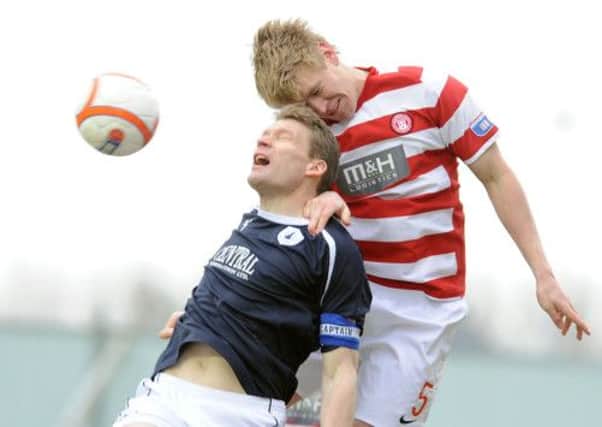 Hamilton, who proposed the meeting, taking on Falkirk last month. Picture: Gary Hutchinson/TSPL