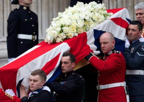 Margaret Thatcher's funeral. Picture: Getty Images