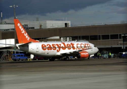 An Easyjet aircraft at Edinburgh Airport. Picture: TSPL