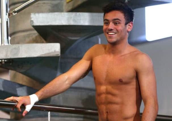 Tom Daley pratices at the Royal Commonwealth Pool in Edinburgh. Picture: Getty