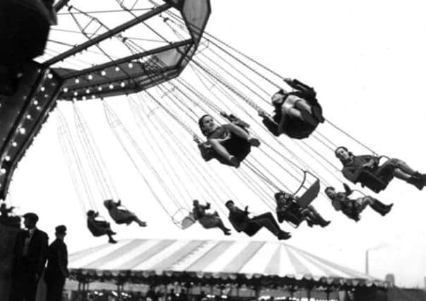 Children on a fairground ride at Glasgow Green in the 1950s. Picture: Contributed