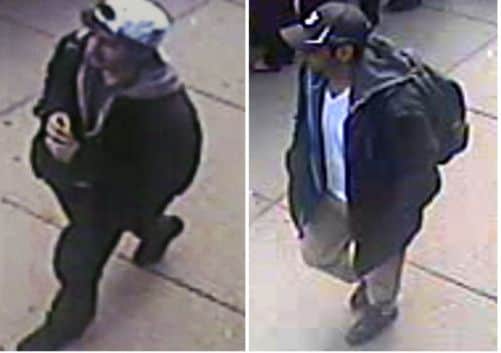 The FBI released still pictures and video of their two suspects today. Picture: AP/FBI