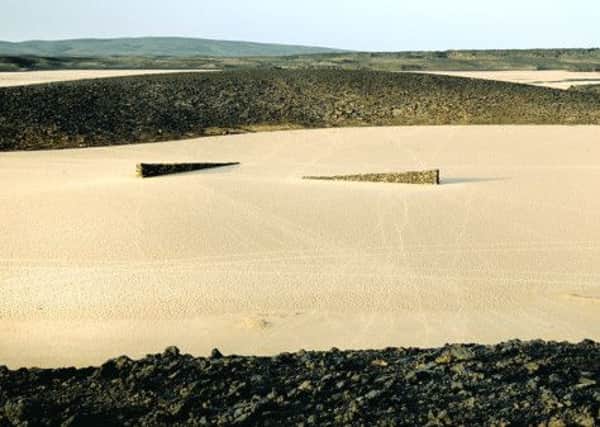 Brook immersed herself in the African desert for works including 2 Rising Lines in Garah Mandil, Al Haruj, Libya, which inspired a work on Skye. Picture: Contributed