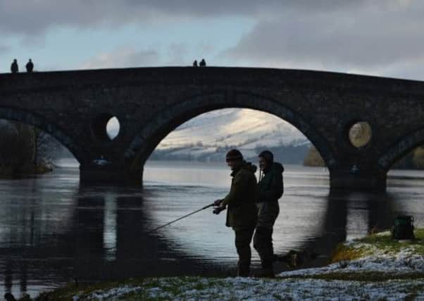Salmon fishermen pictured on the River Tay. Picture: Getty