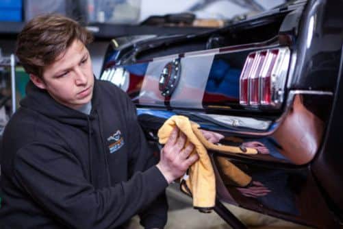 Allan Fearnley spent the past year restoring and upgrading a 1965 Ford Mustang. Picture: Copper Mango