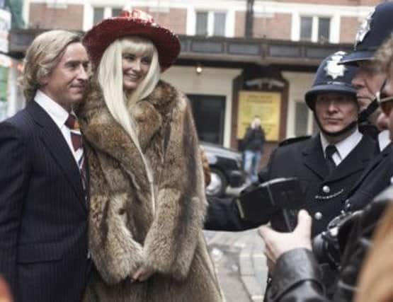 Steve Coogan as King of Soho Paul Raymond with Tamsin Egerton as porn star Fiona Richmond. Picture: Contributed