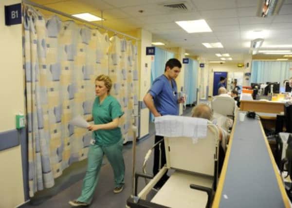 Staff of A&E at Edinburghs Royal Infirmary. Picture: Greg Macvean