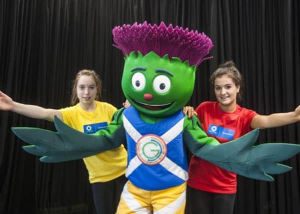 Clyde, the mascot of Glasgow 2014. Labour's conference was told IT firm Atos is 'unfit' to sponsor the games. Picture: Ian Georgeson